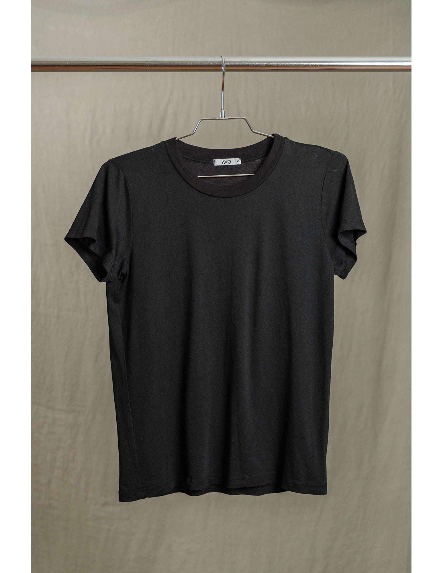 Butter Soft Short Sleeve Crew in Black