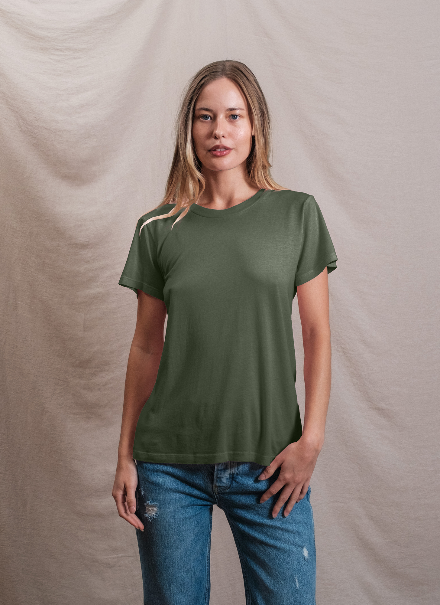 Butter Soft Short Sleeve Crew in Signature Green