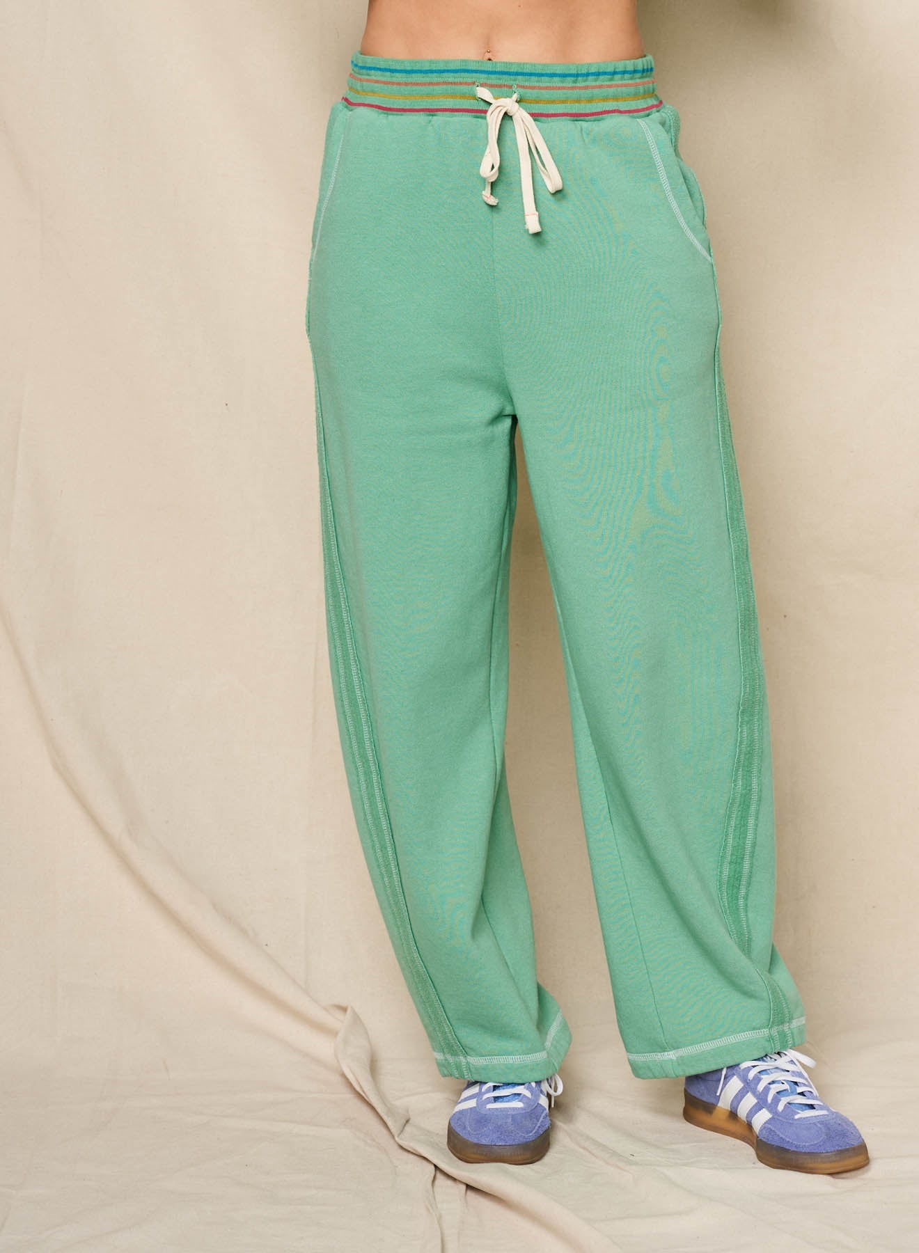 Sundry Raw Seamed Horizon Hoodie & Raw Seamed Pant in Winter Green