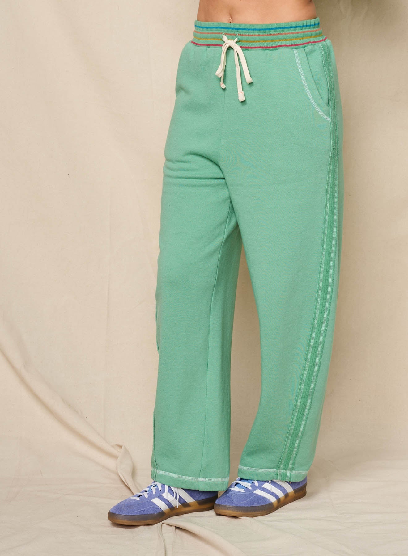 Sundry Raw Seamed Horizon Hoodie & Raw Seamed Pant in Winter Green