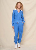 Sundry Popover Polo & Jogger in Lagoon Blue