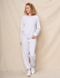Sundry Raglan Sweatshirt & Basic Sweatpant in Optic White