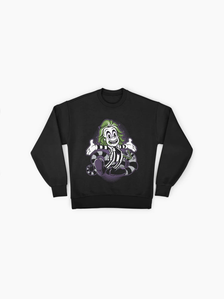 Beetlejuice 1988 Movie Sweatshirt, Premium Oversized Fan Graphic Top