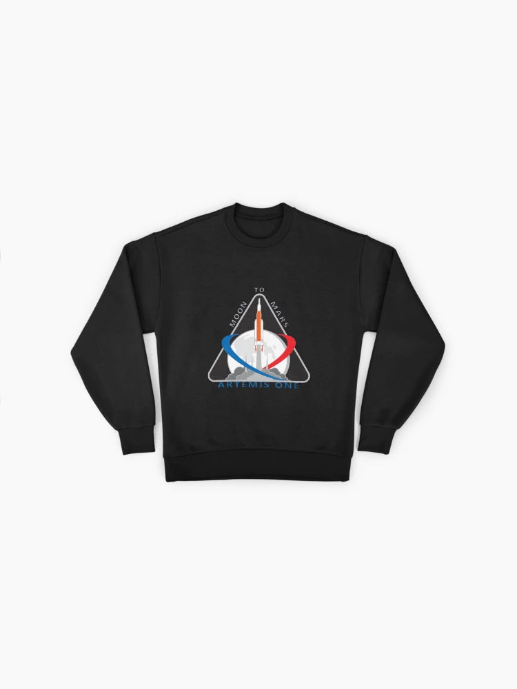 Artemis Mission One Logo Sweatshirt, Premium Oversized Fit
