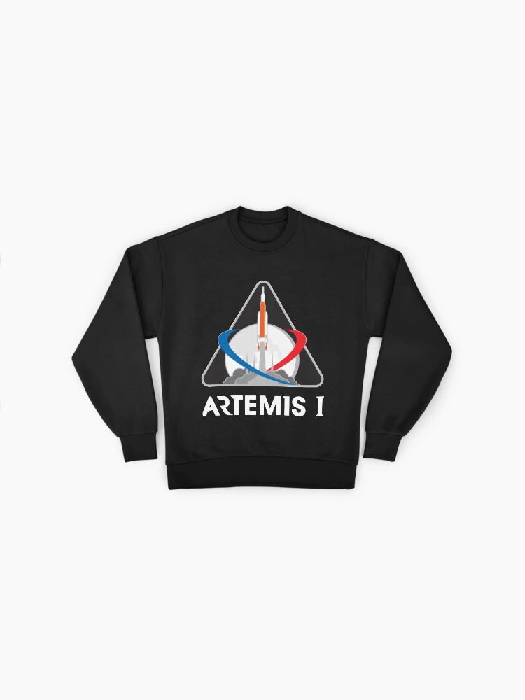 Artemis NASA Official Logo Sweatshirt, Premium Space Mission Fan Top