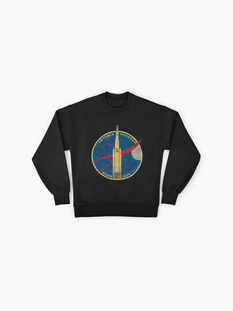 Artemis Program Moon 2026 Mission Sweatshirt, Premium NASA Fan Top