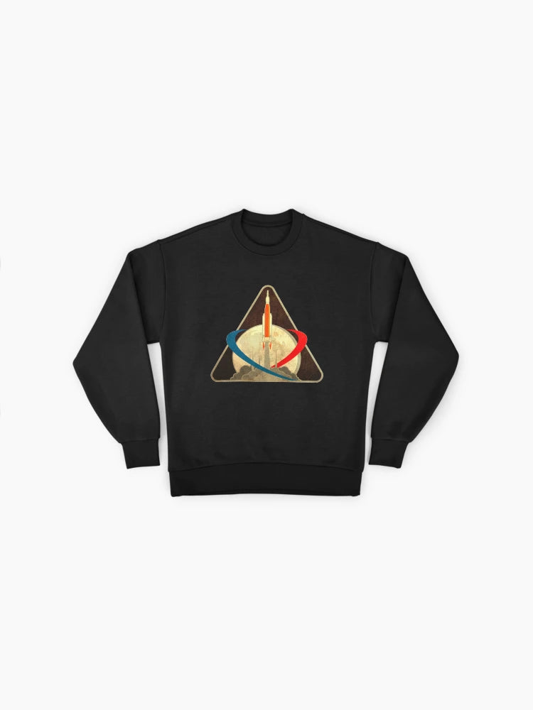 Artemis 1 Mission Patch Sweatshirt, Vintage Look Premium NASA Top