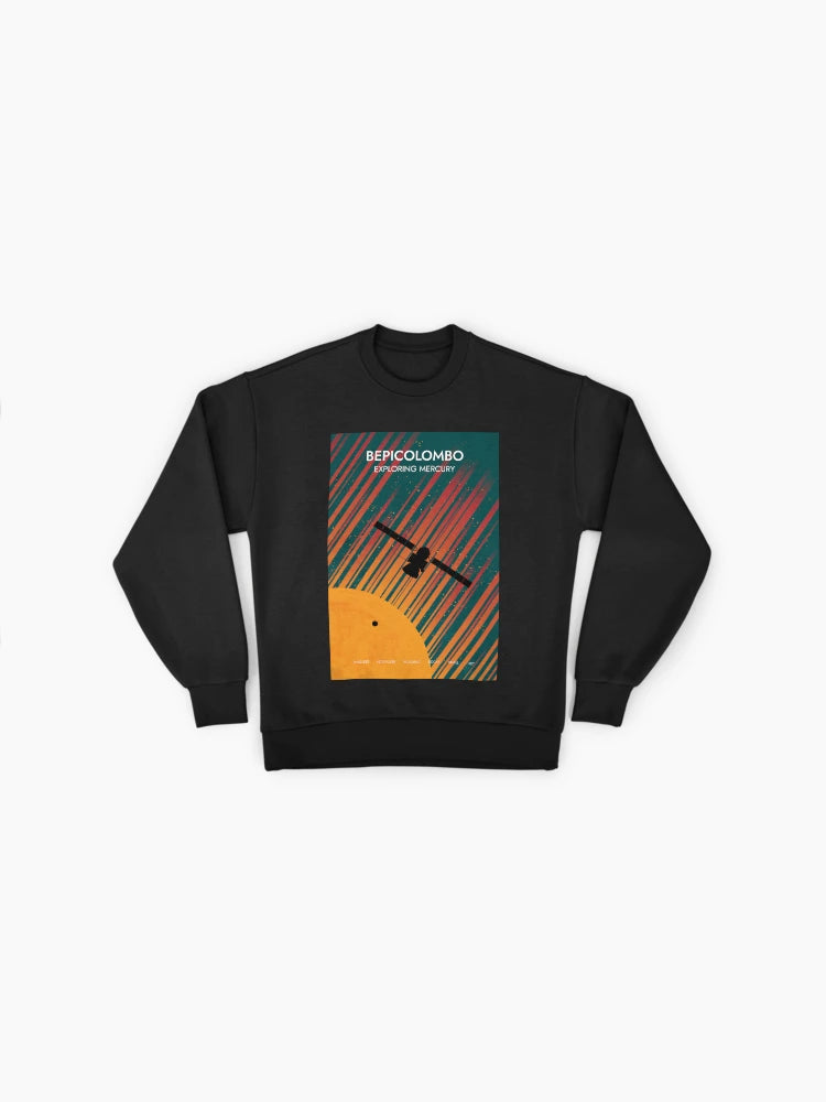 BepiColombo Mercury Mission Sweatshirt, Pop Art Space Graphic Top