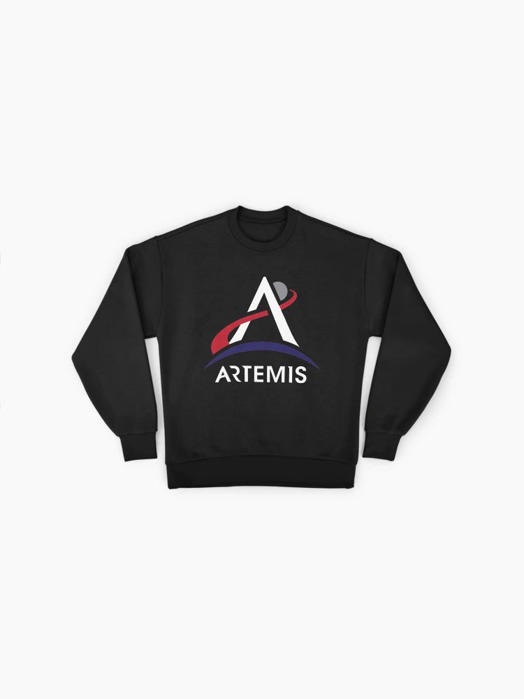 Artemis Program Moon Mission Sweatshirt, NASA Design, Oversized