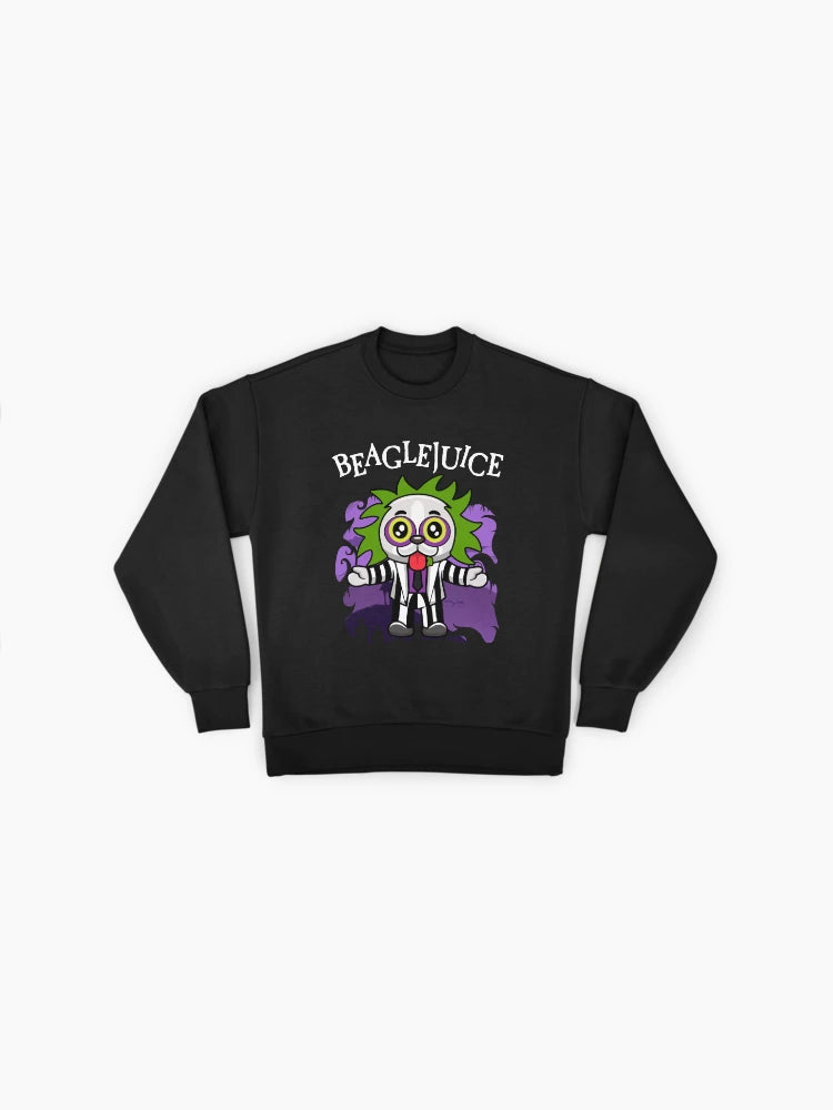 Beaglejuice Dog Parody Sweatshirt, Funny Premium Oversized Graphic Top