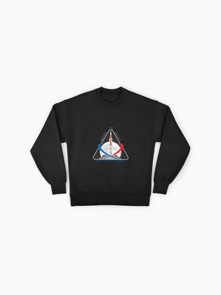 Artemis Mission One Patch Sweatshirt, Official Logo, Oversized