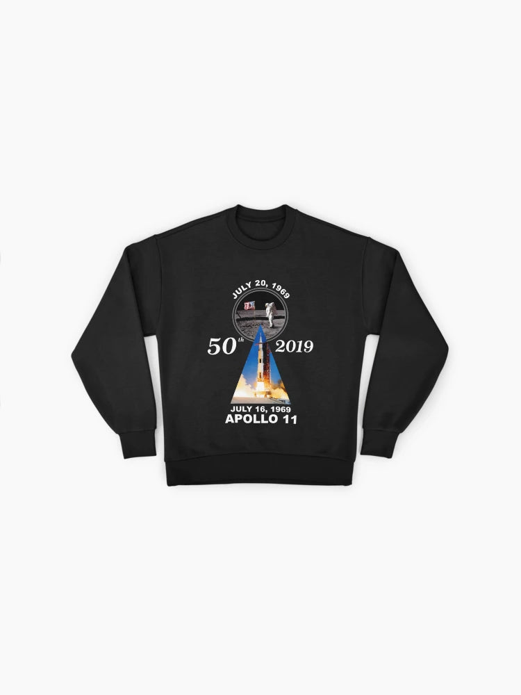 Apollo 11 50th Anniversary Moon Landing Sweatshirt, Premium Historic Top