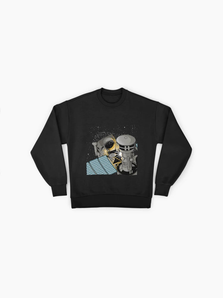 Astronauts Weld in Space Premium Oversized Sweatshirt | Historic Photo