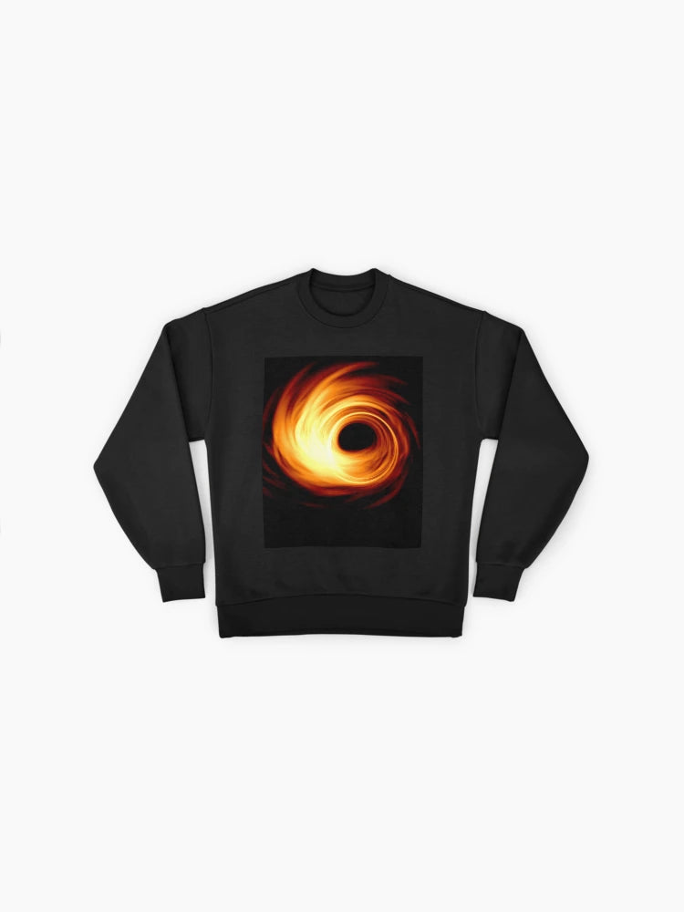 Black Hole Themed Premium Oversized Sweatshirt | Astronomy Apparel