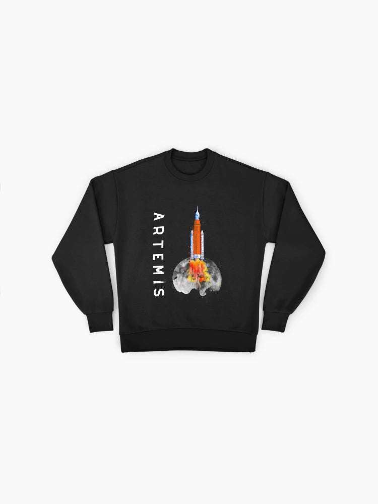 Artemis SLS Rocket Launch Sweatshirt, Mission To The Moon Premium Top