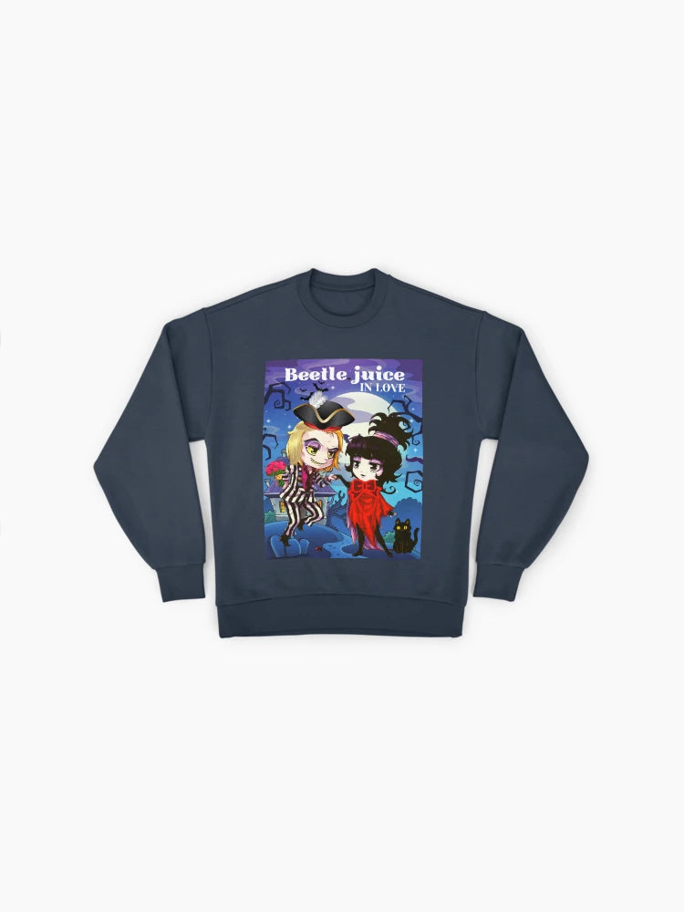 Beetle Juice In Love Fan Art Sweatshirt, Premium Oversized Couple Top