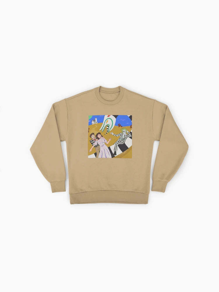 Betelgeuse on Saturn Art Sweatshirt, Premium Oversized Sci-Fi Top