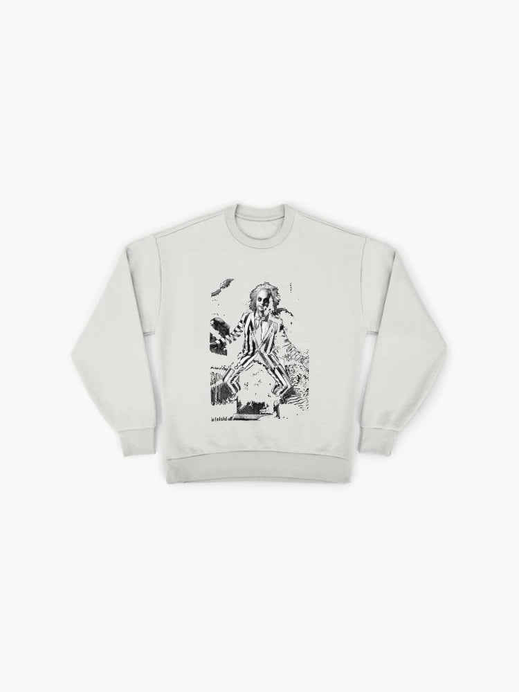 Beetlejuice Horror Movie Oversized Sweatshirt, Premium Graphic Top