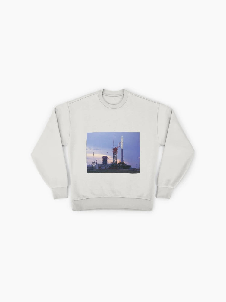 Atlas Centaur 27 Pioneer 10 Sweatshirt, Launch Pad, Oversized