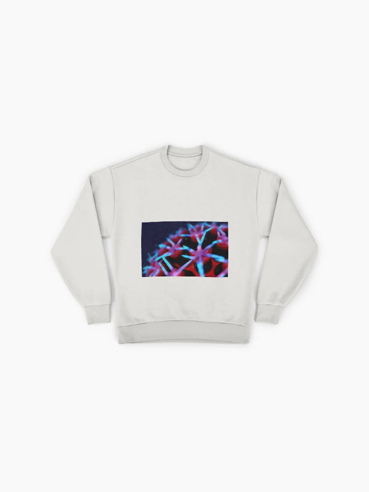 Alien Anemone Graphic Sweatshirt, Unique Oversized Sci-Fi Pullover