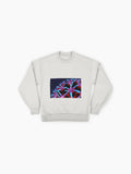 Alien Anemone Graphic Sweatshirt, Unique Oversized Sci-Fi Pullover