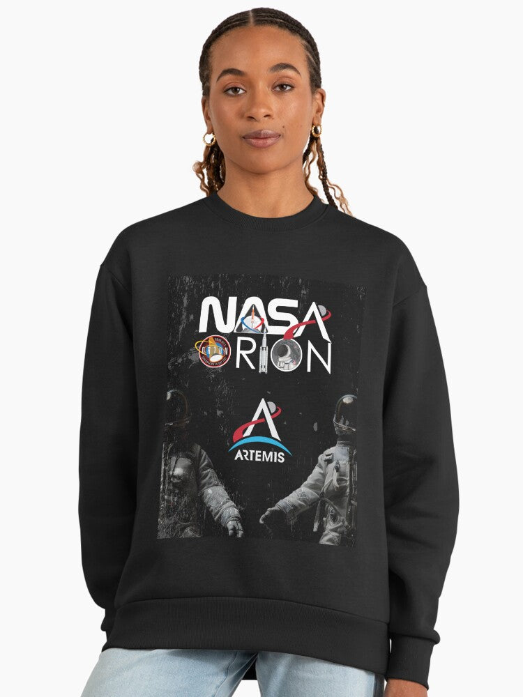 Artemis-1 Orion MPCV Mission Sweatshirt, Gateway SLS Premium Top Black